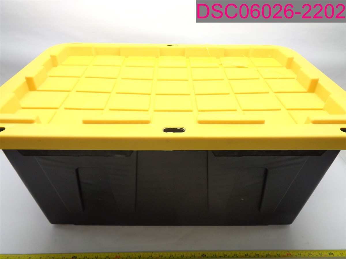 QTY=4; Project Source Commander Large 27-Gallon Black Heavy Duty