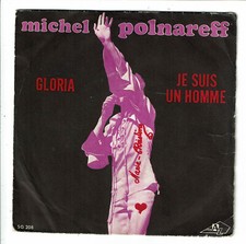 Michel POLNAREFF Vinyle 45T 7" GLORIA - JE SUIS UN HOMME - AZ 10592 Frais Rèduit
