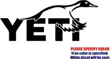 YETI Pintail Duck Hunting Graphic Die Cut decal sticker Car Truck Boat 7"