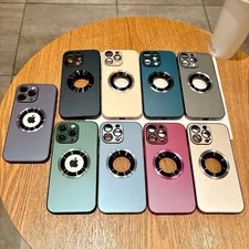 For iPhone 16 Pro Max 16 Plus Mag Safe Shockproof Logo View Slim Thin Phone Case