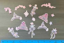 Princess and Wands Fabric Appliques Iron-ons