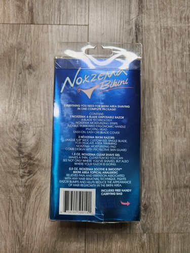 Vintage Noxzema Bikini Pro Shaving Kit Razor Clear Shave Gel Topical Analgesic - Picture 2 of 5