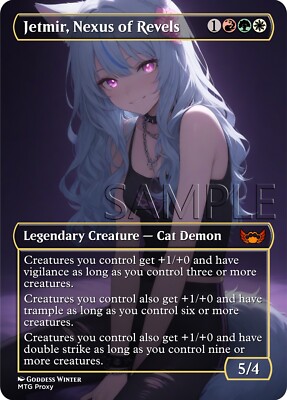 MTG - Jetmir, Nexus of Revels - Fanart Borderless Style Card For EDH / Playtest