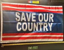 Donald Trump Flag FREE USA SHIP Save Country B Republican Desantis USA Sign 3x5'