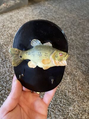 cedar Key Bass fishing car house Key Holder Plaque