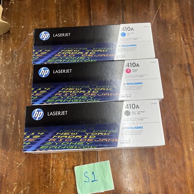 HP 410A Toner Lot Of 3 For HP LaserJet Pro M452 & M477