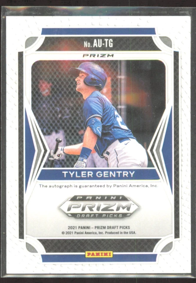 2021 Panini Prizm Draft Picks Silver Autographs Tyler Gentry Auto #34 - Image 2 of 2