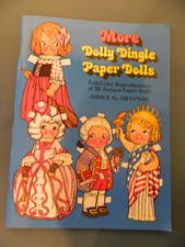 Vintage 1979 DOLLY DINGLE Paper Dolls Grace Drayton Full Color Book Uncut