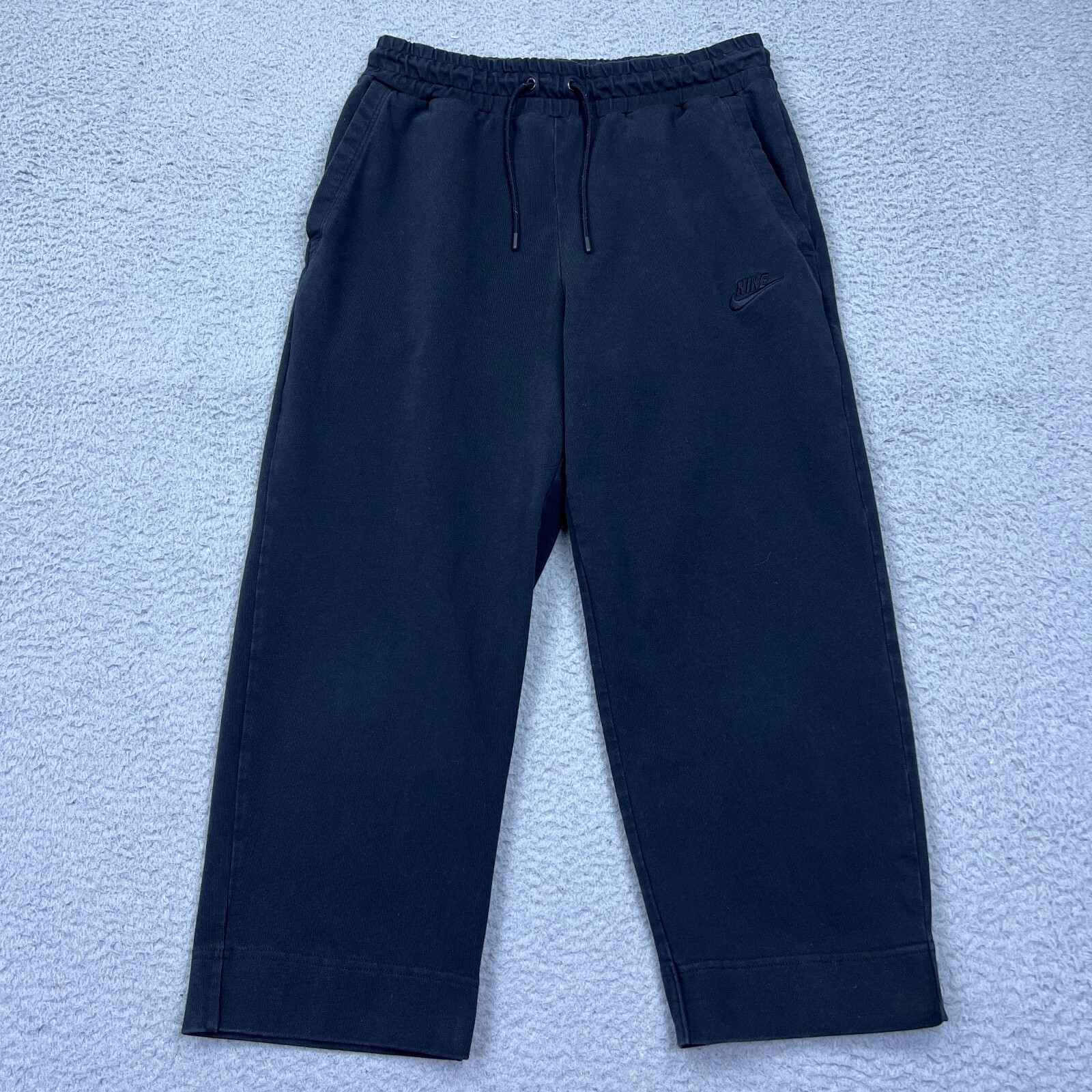 Nike Sportswear Women's Crop Sweatpants M Monochrome Black 7/8 Sweat Pant DA6164