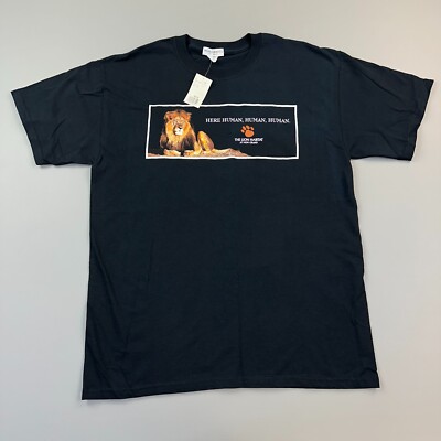 Vintage MGM Grand Las Vegas Shirt Mens Large Black Lion Habitat Deadstock Y2K