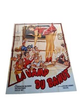 Ancienne AFFICHE Cinéma LA VAMP DU BAHUT 158cmx112 Cm erotica Poster Erotique 