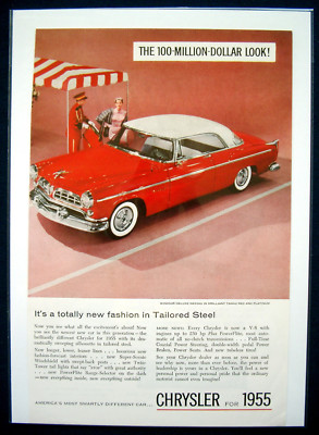 Werbeanzeige Ad 1955 Chrysler Windsor Deluxe Nassau  (USA)