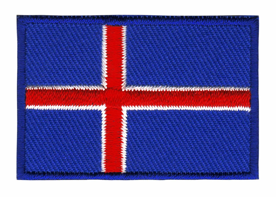 BP BRAUNERT PATCHES ao73★Islandia Bandera Pequeño Parche para Planchar Imagen Parche Nuevo 4,9 x 3,3 cm