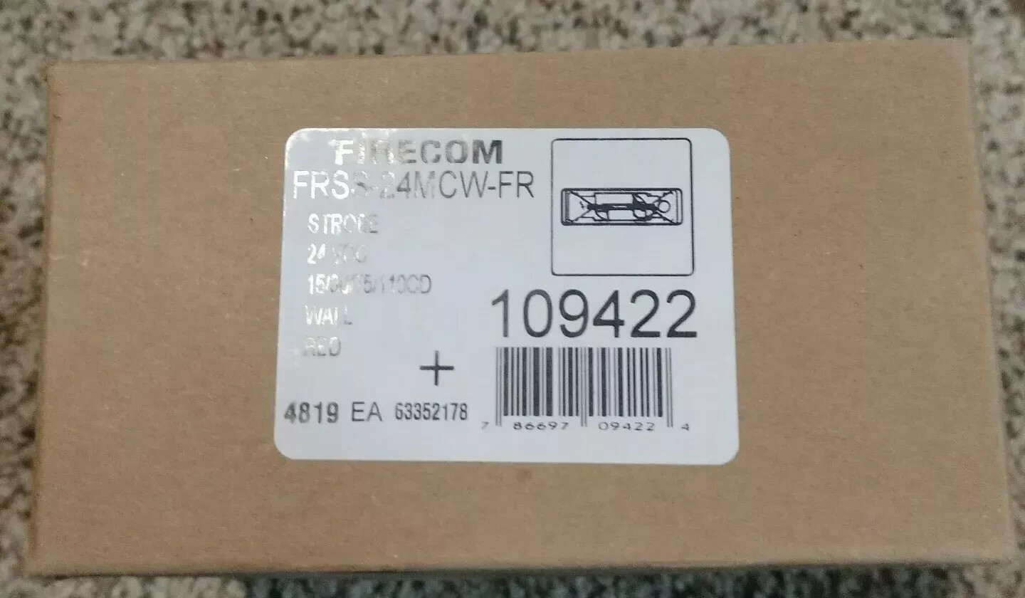 FIRECOM FRSS-24MCW-FR WALL STROBE | eBay