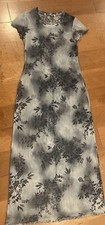 y2k sheer floral maxi dress small