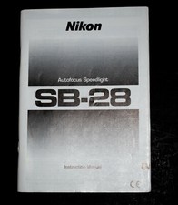 Genuine Nikon SB-28 Manual In English. Oem. Excellent 