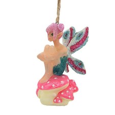 Cody Foster Glitter Glass Woodland Nymph Fairy Christmas Tree Decor Ornament