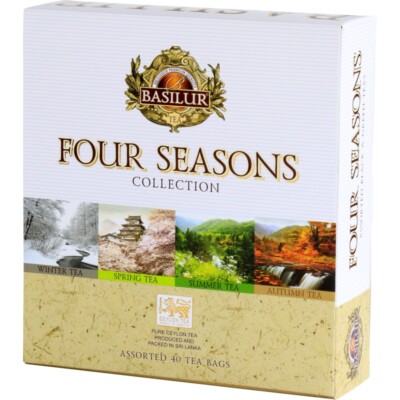 Basilur Tea FOUR SEASONS Collection - Black & Green Tea Set 40 pcs
