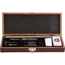 Gunmaster Universal Gun Cleaning Kit Wooden Case 18 pc.