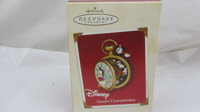 NIB - 2002 Hallmark Disney Goofy Clockworks Ornament QXD4923