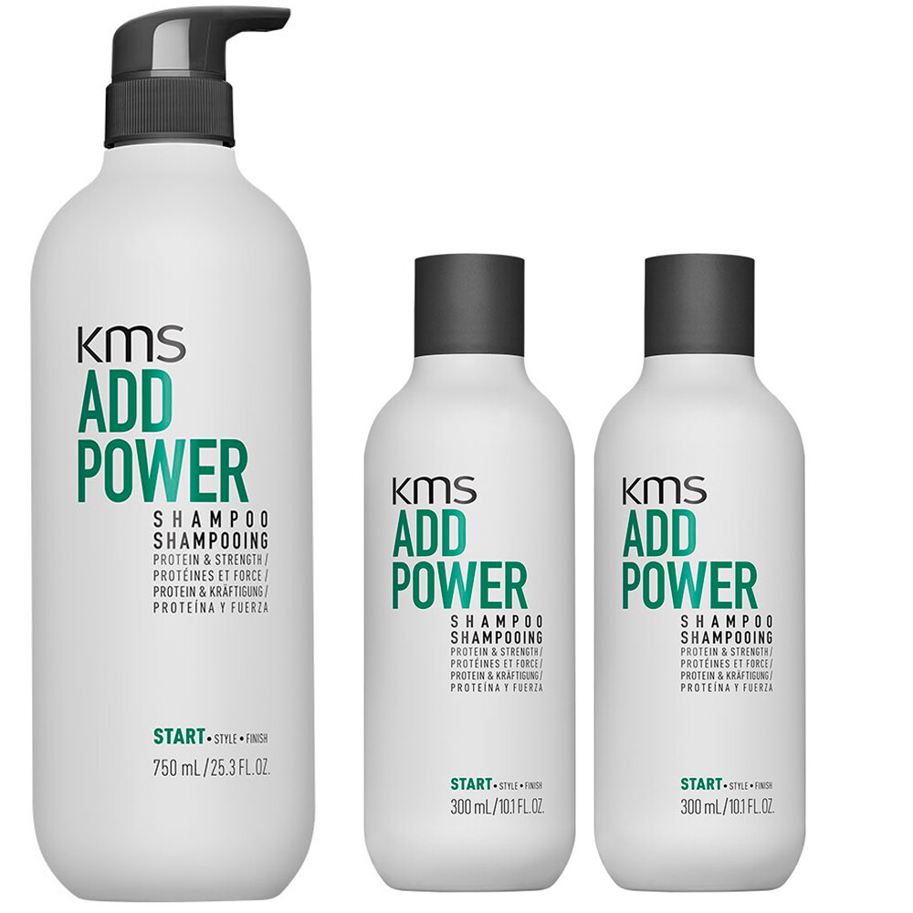 Шампунь KMS Addpower Shampoo 2x300 мл +750 мл = 1350 мл im Nachfüll-Набор