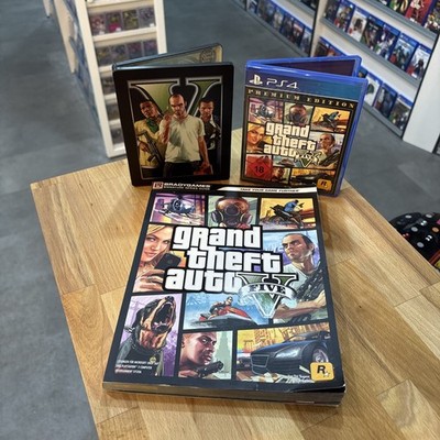 GTA Grand Theft Auto V  Edition mit Steelbook und Lösungsbuch PlayStation 4,