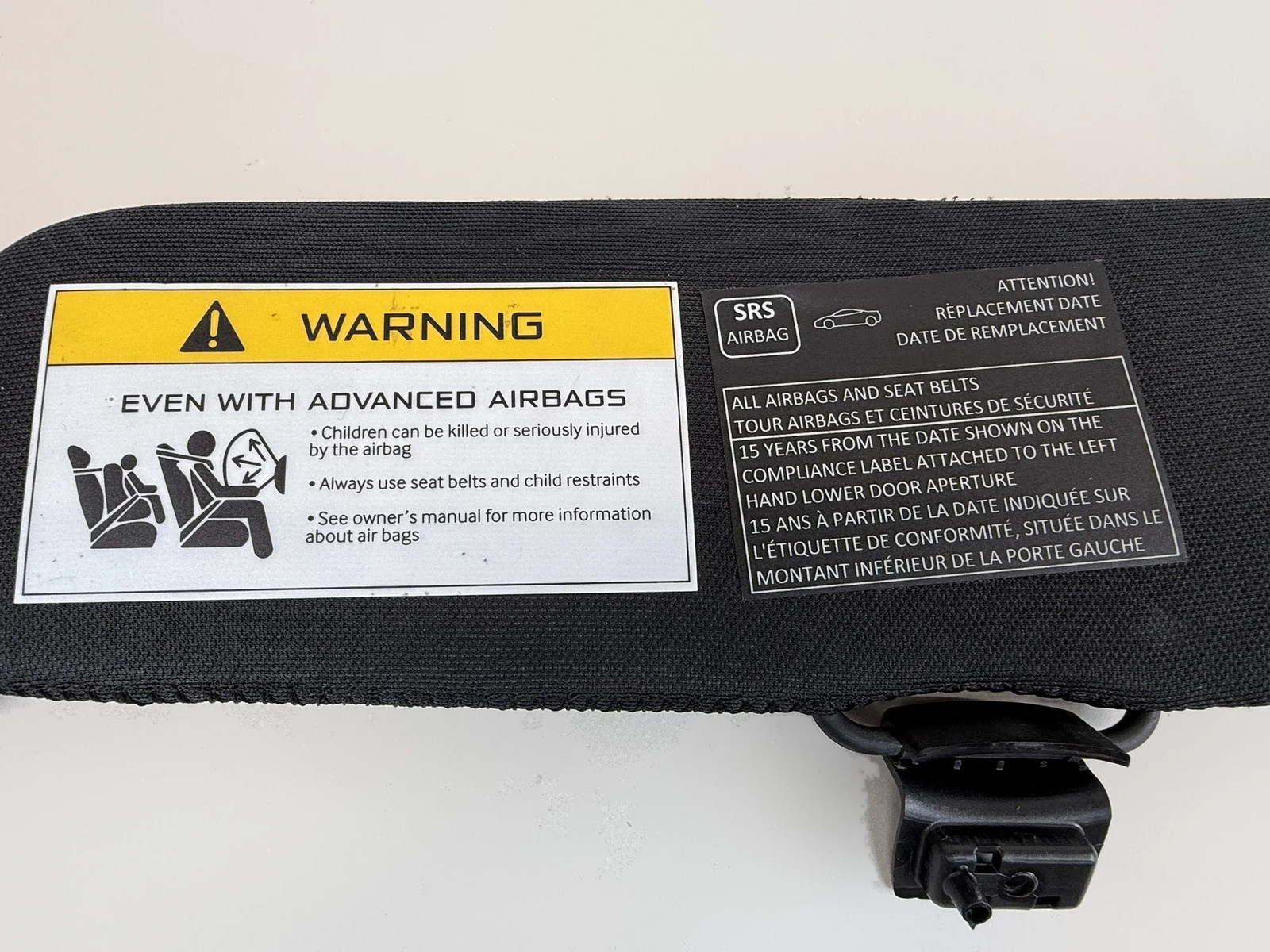 McLaren 570S 2016-2021 Right Sun visor Black