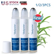 1-3PCS 25ml Be Bodywise Hair Growth Serum Roll On- 3 Rosemary, 3 Redensyl US  