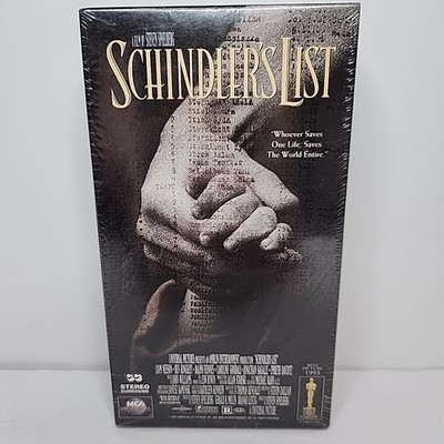 Schindler's List VHS Sealed (2 Tapes)