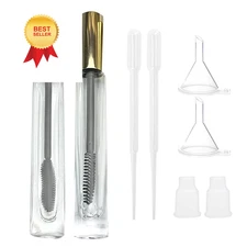 Empty Mascara Tube and Wand Glass, 3PCS 10ml Lip A 