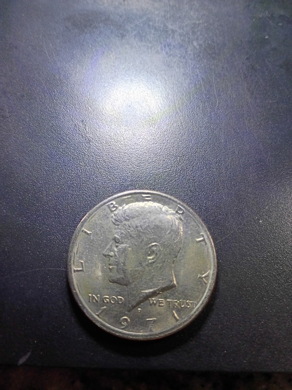 1971 D Kennedy Half Dollar AU W/ DDO Rev On USOA. Nice Cond. Coin