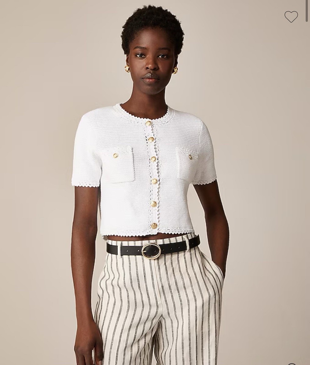 J.CREW レディースジャケット　ホワイト　Sサイズ Classic Jean Jacket In White Wash For Women | Factory