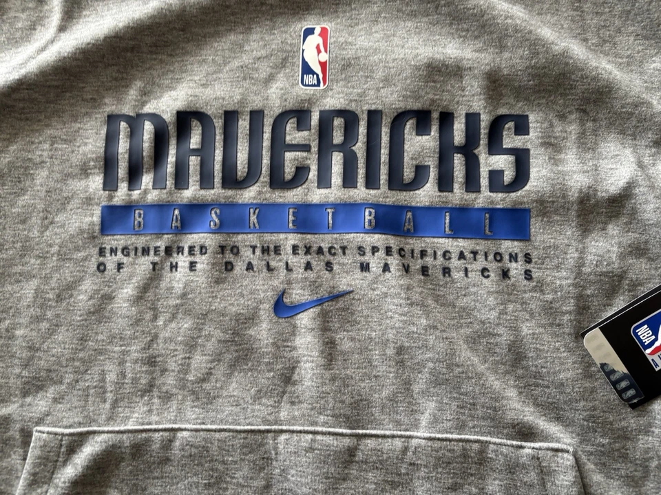 NWT Nike NBA Dallas Mavericks Men’s Pullover Sweatshirt XL Gray - Image 2 of 4