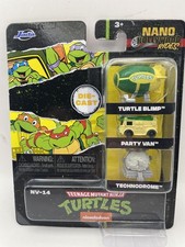 Jada Nano Hollywood Rides Teenage Mutant Ninja Turtles Blimp, Van, Technodrome