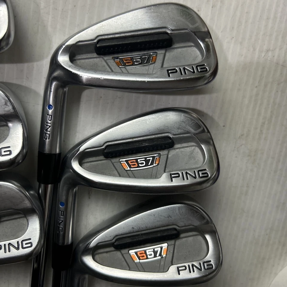 PING LH Iron Set S57 Blue Dot 5-9,W Steel Shaft Left Handed STORE - Image 3 of 4