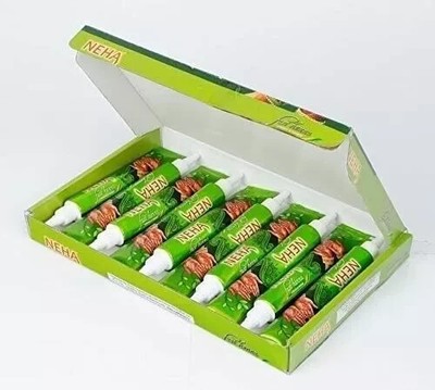 Neha Herbal Instant Dunkelrot Henna Mehendi 10er Pack