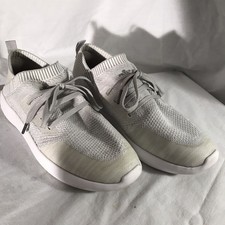 Peter Millar Knit Lace-Up Low Top Sneaker Gra...