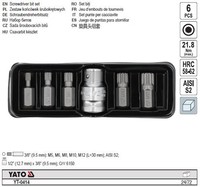 Yato Bitsatz Spline 6 Tlg. Kunststoffbox YT-0414