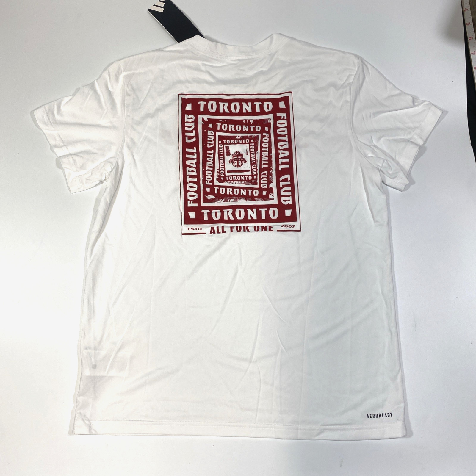 Adidas Toronto FC MLS Soccer T-Shirt Men’s Medium White Pregame Training NWT