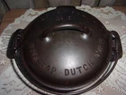 Griswold # 6 Cast Iron Tite-top Dutch Oven & Lid 2605 2606 Antique 1920 RARE HTF