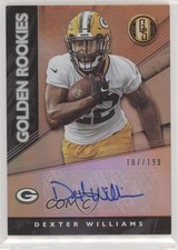 2019 Panini Gold Standard Golden Rookies /199 Dexter Williams #GRA-DXW Auto 7wx
