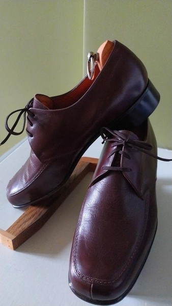 Men Bally Heels Brown Leather 44 #5L14