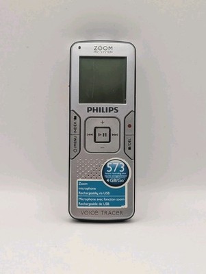Philips Voice Tracer LFH862 4GB Silber 573 Stunden Aufnahmezeit