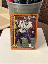 Brian O’Neill 2025 Topps Chrome Touchdown Refractor Orange Glitter Vikings SSP
