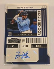 2022 Contenders Vidal Brujan Rookie Ticket Auto #8 Tampa Bay Rays