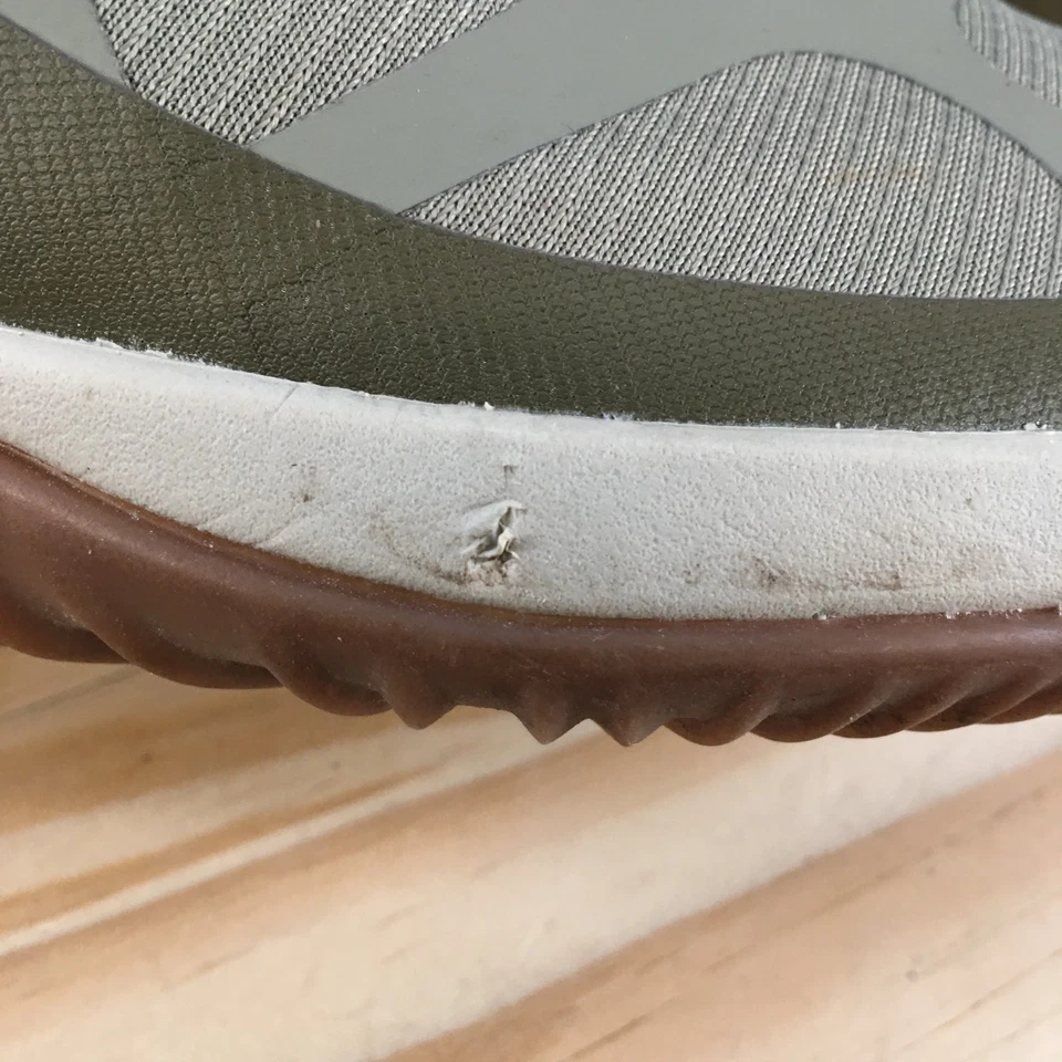 Ryka 靴子女式 6 M Echo Trek 徒步灰色面料系带舒适踝上衣 — 第 4/4 张图片