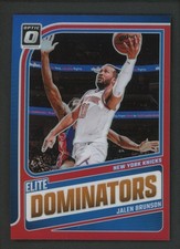 2024-25 JALEN BRUNSON 65/99 PANINI DONRUSS OPTIC BLUE ELITE DOMINATORS