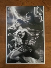 BATMAN DARK KNIGHT DK III MASTER RACE 1 ARTGERM LAU B&W VARIANT 2015 DC COMICS