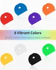 Key Caps Soft Plastic Mixed Colours Covers Top Cap Tag Door Identifier