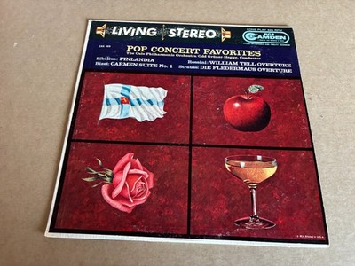 Living Stereo Pop Concert Favorites RCA VINYL LP Sibelius Rossini Strauss Bizet